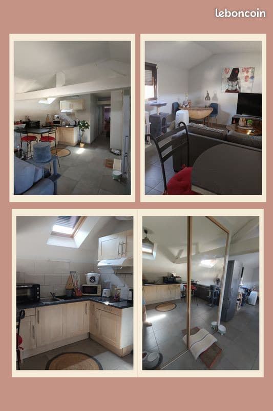 Loue grand T2 de 50 m2 quartier des justices
